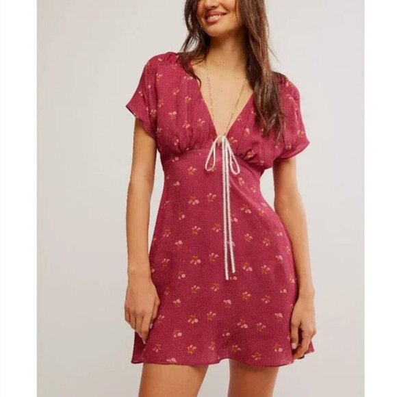FREE PEOPLE NWt Everyone's Favorite Mini / Earth Red Combo - S ($130) - Picture 1 of 9